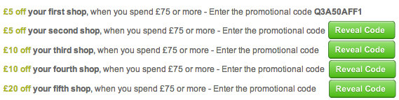 Waitrose voucher codes December 2012