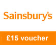 Save £15 with this sainsburys voucher code