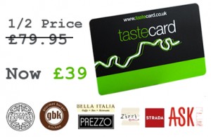 TasteCard offer