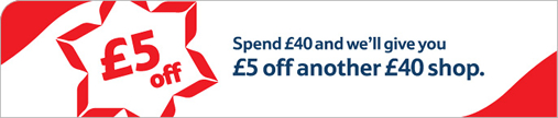 Tesco £5 off voucher